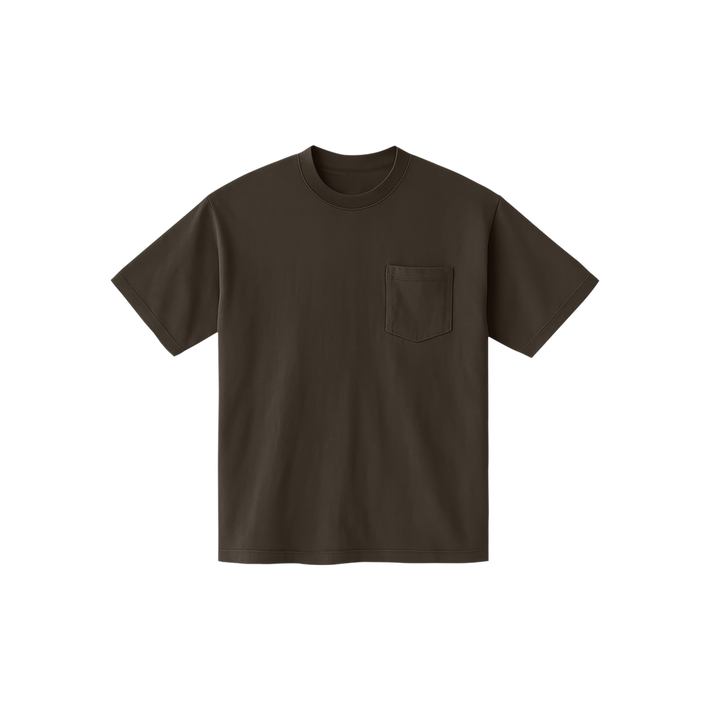 Pocket T-Shirt Brown